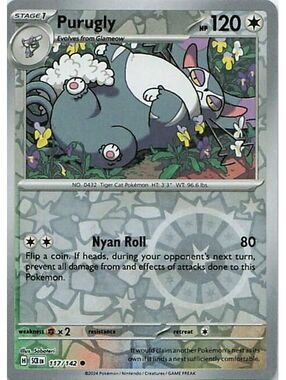 Pokemon TCG 2024 Purugly NM SCR